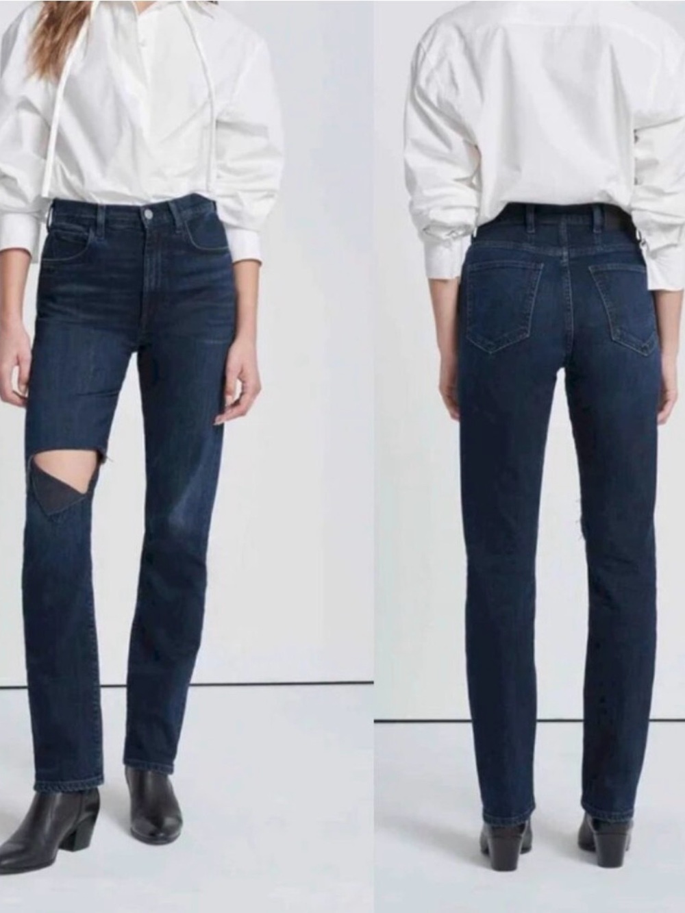 7 For All Mankind Easy Slim Dark Blue Jeans